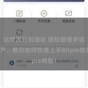 比特派钱包地址 轻松管理多链资产，教你如何快速上手Bitpie钱包！