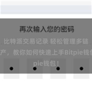 比特派交易记录 轻松管理多链资产，教你如何快速上手Bitpie钱包！