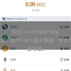 Bitpie APP地址 Bitpie钱包：资产100%自主掌控，安全可靠。