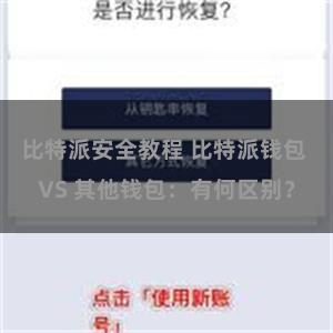 比特派安全教程 比特派钱包 VS 其他钱包：有何区别？