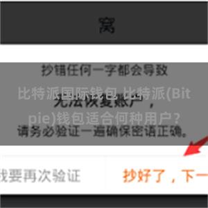 比特派国际钱包 比特派(Bitpie)钱包适合何种用户？