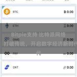 Bitpie支持 比特派网络：打破传统，开启数字经济新时代