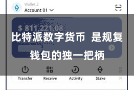 比特派数字货币  是规复钱包的独一把柄